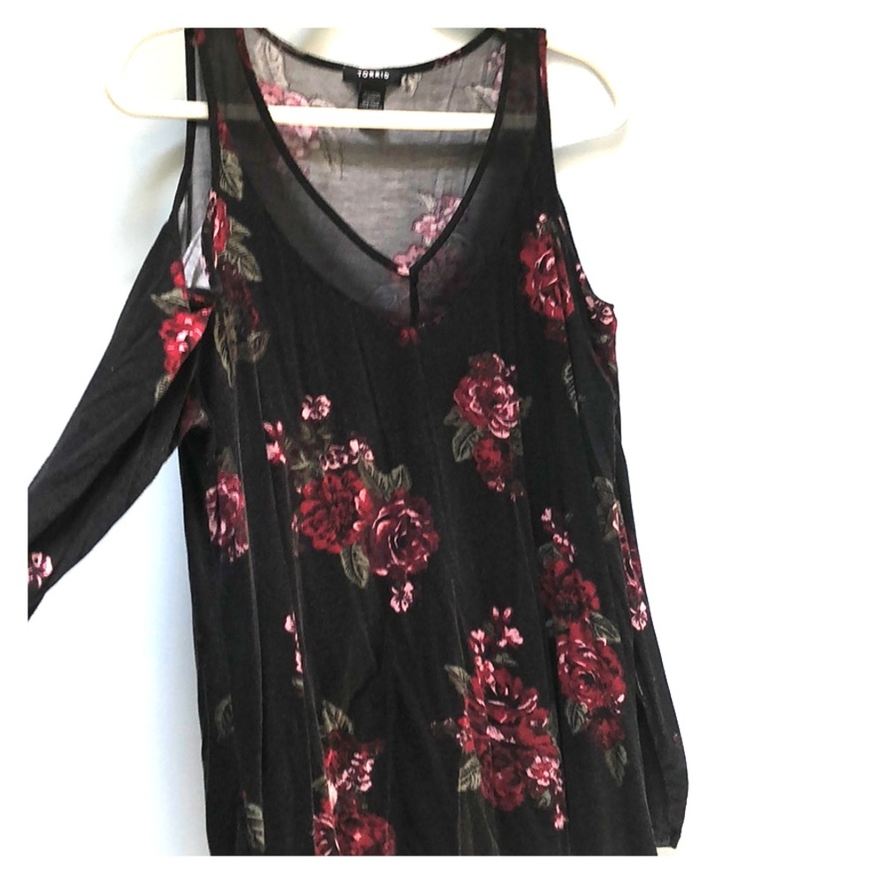 Torrid Cold-Shoulder Blouse